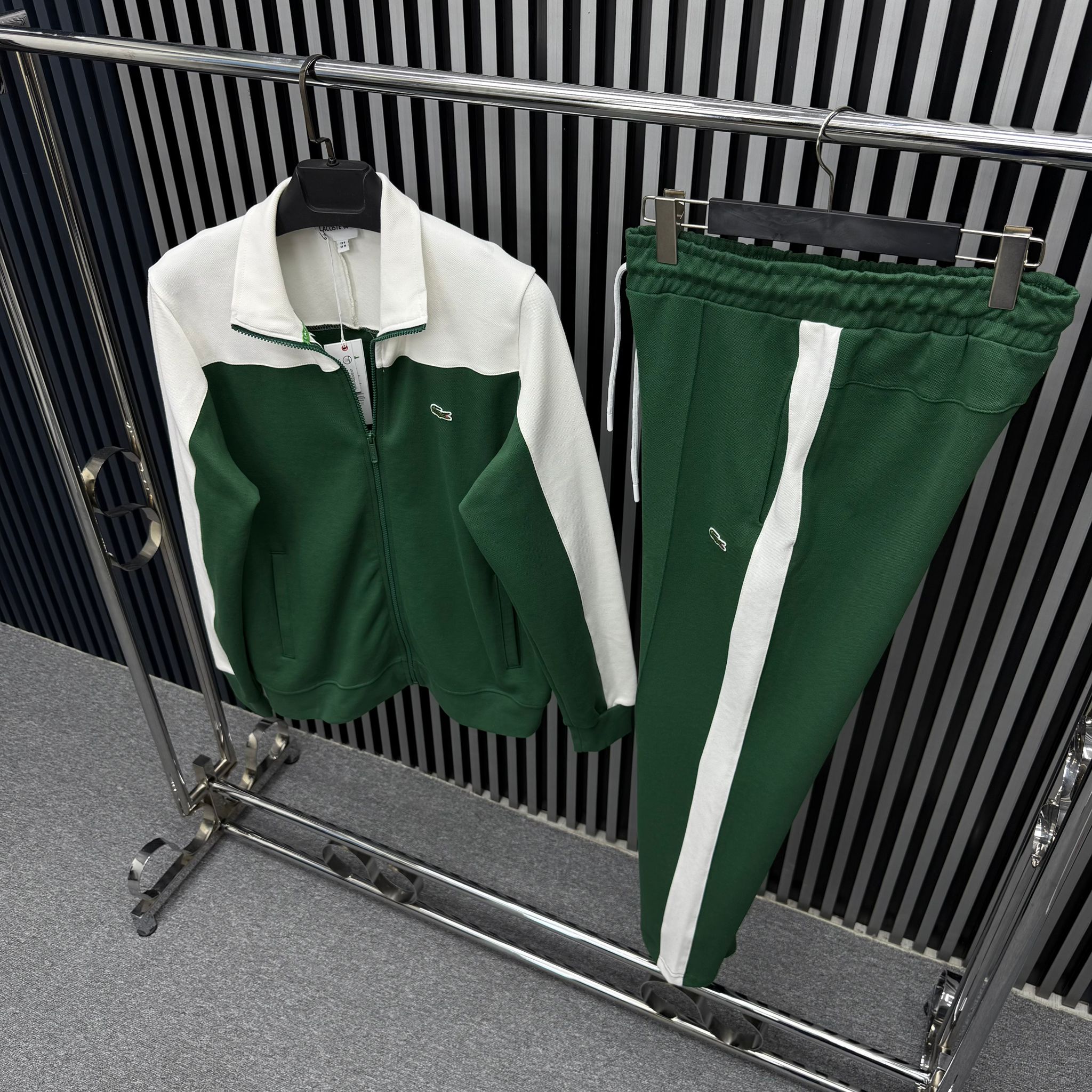 Lacoste Beyaz Yeşil Eşofman Takımı